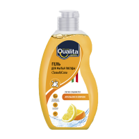 QUALITA Средство для мытья посуды LEMON & ORANGE флакон 500мл КК/12