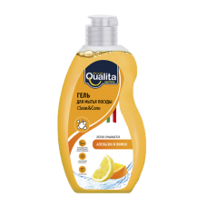 QUALITA Средство для мытья посуды LEMON & ORANGE флакон 500мл КК/12