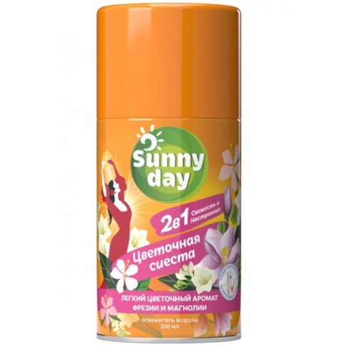 Sunny Day освежитель воздуха сменный баллон Цветочная сиеста, 250 мл