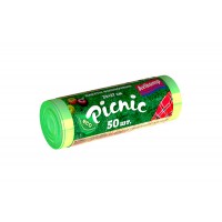 AV Пакеты д/хранения продуктов Picnic ПНД 24*37см, 50шт рул, салатовые