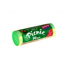 AV Пакеты д/хранения продуктов Picnic ПНД 24*37см, 50шт рул, салатовые