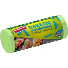 AV Биоразлагаемые пакеты д/хранения продуктов Eco Technology ПНД 24*37см, 100шт рулон
