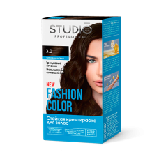 Студио Профешнл FASHION COLOR Стойкая краска для волос т.3.0 Тёмно-каштановый 50/50/15мл