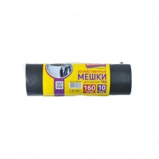 160л AV Мешки д/мусора 45мкр, 10 шт, 80*110 рулон черные ГОСТИНИЦЫ