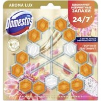 ДОМЕСТОС блок гигиен. д/унитазов Трио Экзотический букет 50г