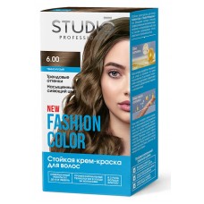 Студио Профешнл FASHION COLOR Стойкая краска для волос т.6.00 Тёмно-русый 50/50/15мл