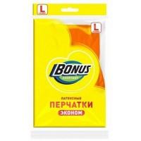 BONUS Перчатки латексные Эконом L