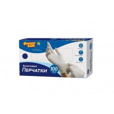 Фрекен Бок перчатки виниловые неопудренные М 100шт