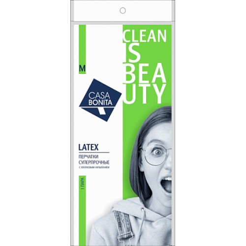 CASA BONITA Перчатки особопрочные с хлопковым напылением M