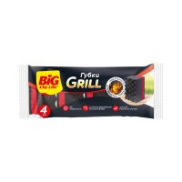 BIG CITY губки кухонные 4шт GRILL