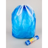 60л AV Тов.Чистов Пакеты д/мусора с завязками ПНД 60л, 10шт рулон синие