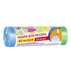 TRIADA Мешки д/мусора с завязками ОПТИМУМ 35л*15шт