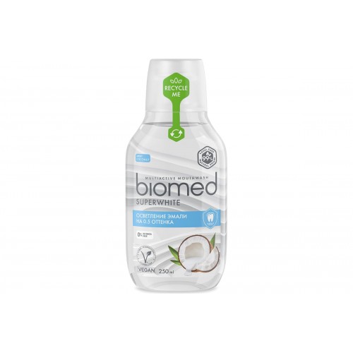BioMed ополаскиватель для полости рта SUPERWHITE 250мл