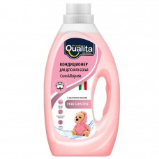 QUALITA 1000мл Кондиционер для ДЕТСКОГО белья PURE SENSITIVE флакон  КК/6