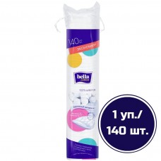 Белла ват.диски Cotton 140шт. тиснение, закрытый край