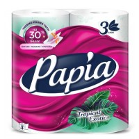 Туалетная бумага Papia Тропическая Экзотика 3сл 4*14