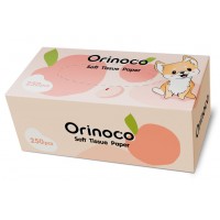 Салфетки бумажные Orinoco 2-слойные в картонной коробке, 250шт