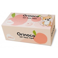 Салфетки бумажные Orinoco 2-слойные в картонной коробке, 250шт