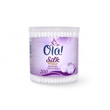 ОЛА ватные палочки пластик 200шт SILK SENSE