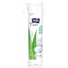Белла ват.диски Cotton Care экстракт алоэ 100шт. тиснение, закрытый край