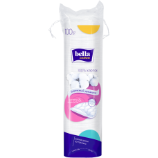 Белла ват.диски Cotton 100шт. тиснение, закрытый край