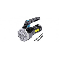 Фонарь LED53404 аккум 4В, 3Вт, черный,7LED+COB,4 реж,USB, бокс. Ultraflash