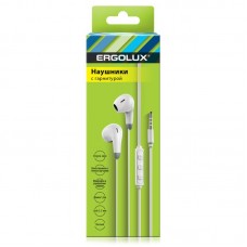 Наушники вкладыши с микрофоном ERGOLUX ELX-WHP01-C01