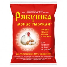 Премикс Рябушка Монастырская 500гр. кормовая добавка для приготовления 100кг комбикорма (КП)