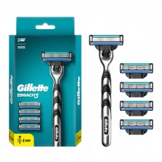 GILLETTE MACH3 Бритва с 1 сменной кассетой  + GIL  MACH3 Cменные кассеты для бритья 4шт д