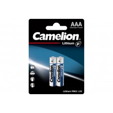 Батарейка литьевая мизинчик.Lithium BL-2 FR03 (FR03-BP2, 1,5В) цена за 2шт Camelion