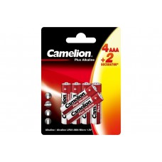Батарейка мизинч LR03 Plus Alkaline BP 4+2 батарейка 1,5В цена за 6шт Camelion