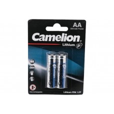 Батарейка литьевая пальчик.Lithium BL-2 FR6 (FR6-BP2, 1,5В) цена за 2шт Camelion
