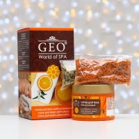 GEO ПН №331 Апельсин (скраб д/тела 300мл+соль д/ванны 2*100гр) 12шт