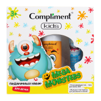 Compliment ПН №1801 MEGAMONSTERS (гель-пена д/ванны 200мл+краска д/ванн голубая 50мл+краска д/ванн ж