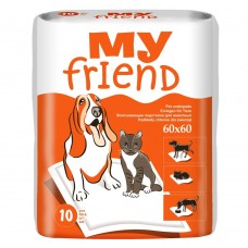 Пеленки для животных впитывающие My Friend 60*60см, 10 шт.