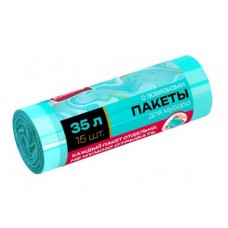 35л AV Пакеты д/мусора с завязками Уник технолог Завтрак у Тиффани ПСД 15шт, рул