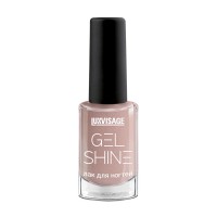 Лак для ногтей LUXVISAGE GEL SHINE, 103 Дымчатый бежевый с шиммером