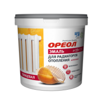 Эмаль для радиаторов отопления ОРЕОЛ термостойк.полиакрил. для внутр.работ белая матовая 0,8 кг, вл8