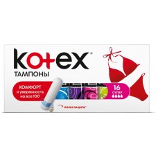 Котекс тампоны супер 16шт (арт 1353959)