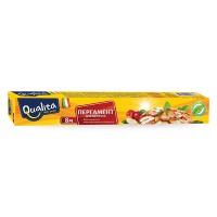 QUALITA Пергамент для выпечки рулон 8м 12/24
