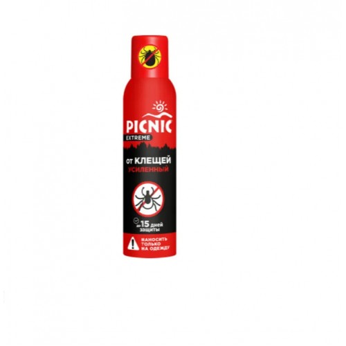 Picnic Extreme аэрозоль Усиленный от клещей и других кровососущих, 150мл