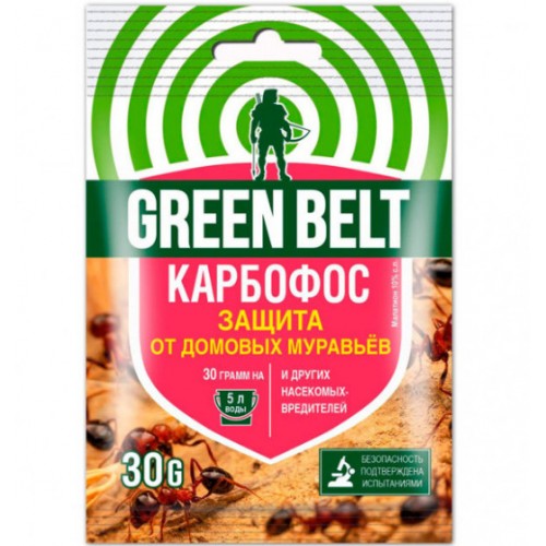 Карбофос от клопов, домовых муравьев, насекомых 30гр.