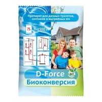 Препарат для дачных туалетов,септиков и выгребных ям 75г D-Force/ВХ