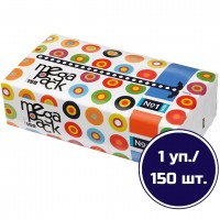 Белла № 1 салфетки бумажные 2-х сл MegaPack, п/эт. 150шт.