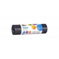 Мешки для мусора Fun Clean Сверхпрочные черные 120л*10шт ролик (Акцент)(вл.25шт)