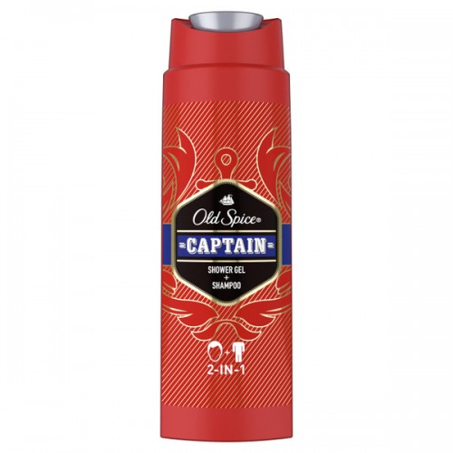 OLD SPICE Гель для душа+шампунь 250мл 2в1 Captain