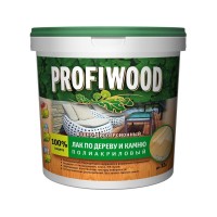 Лак по дереву камню РROFIWOOD глянцевый 2,2 кг.  4130