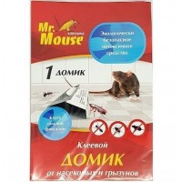 Клеевая ловушка от мышей (домик) Мистер Маус кор/100шт.
