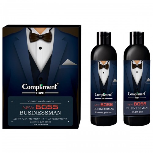 Compliment men ПН №1771 New Boss Businessman (Шампунь для волос 250мл+Гель для душа 250мл)