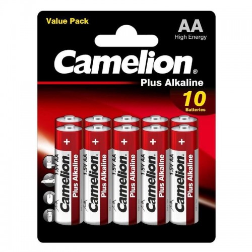 Батарейка пальчик LR6 Plus Alkaline BP1х10p батарейка цена за 10шт Camelion